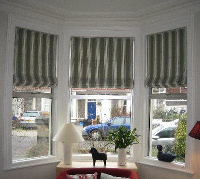 Bespoke Roman blinds made in your fabric
