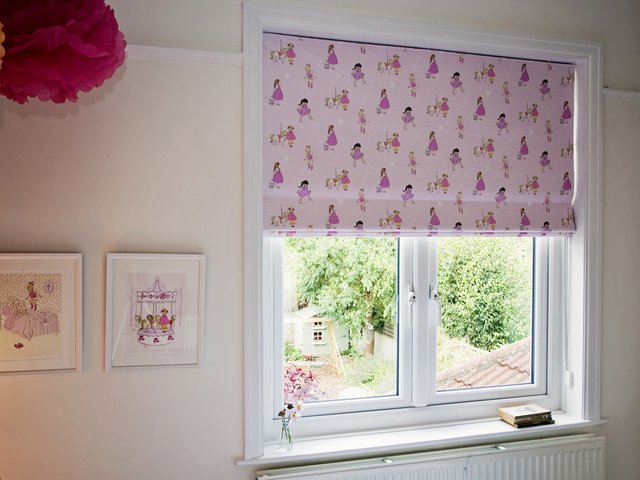 Lovely Belle & Boo fabric in a soft pink for a little girls room. 